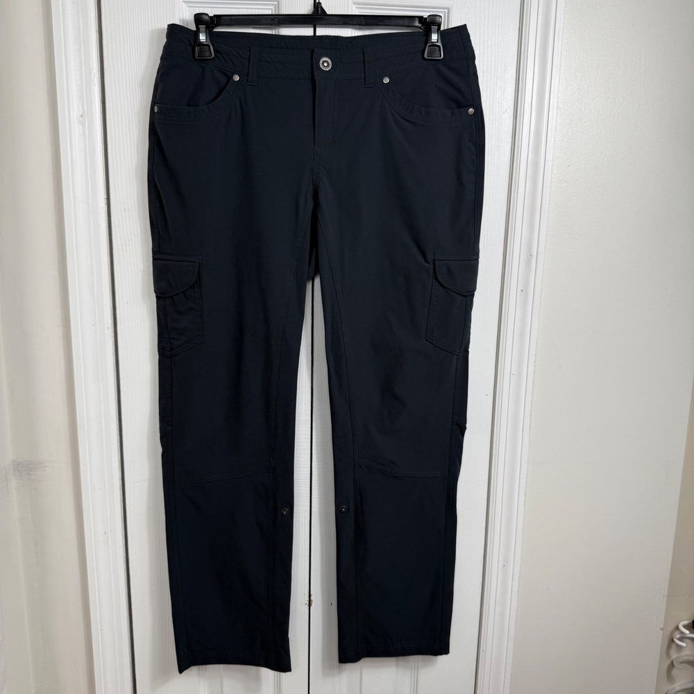 Kuhl Cargo Hiking Pants 12 Short Black Gorpcore Outdoor Utility Trousers